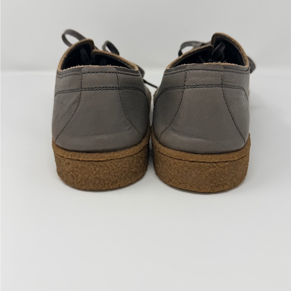 John Varvatos Gray Leather Sneakers - Picture 3 of 6